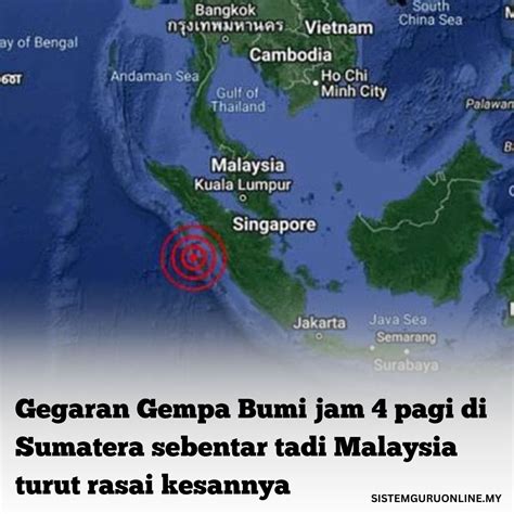 gempa bumi malaysia 2023